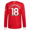 Maillot à Manches Longues Manchester United Bruno Fernandes 18 Domicile 2021-22 Pour Homme